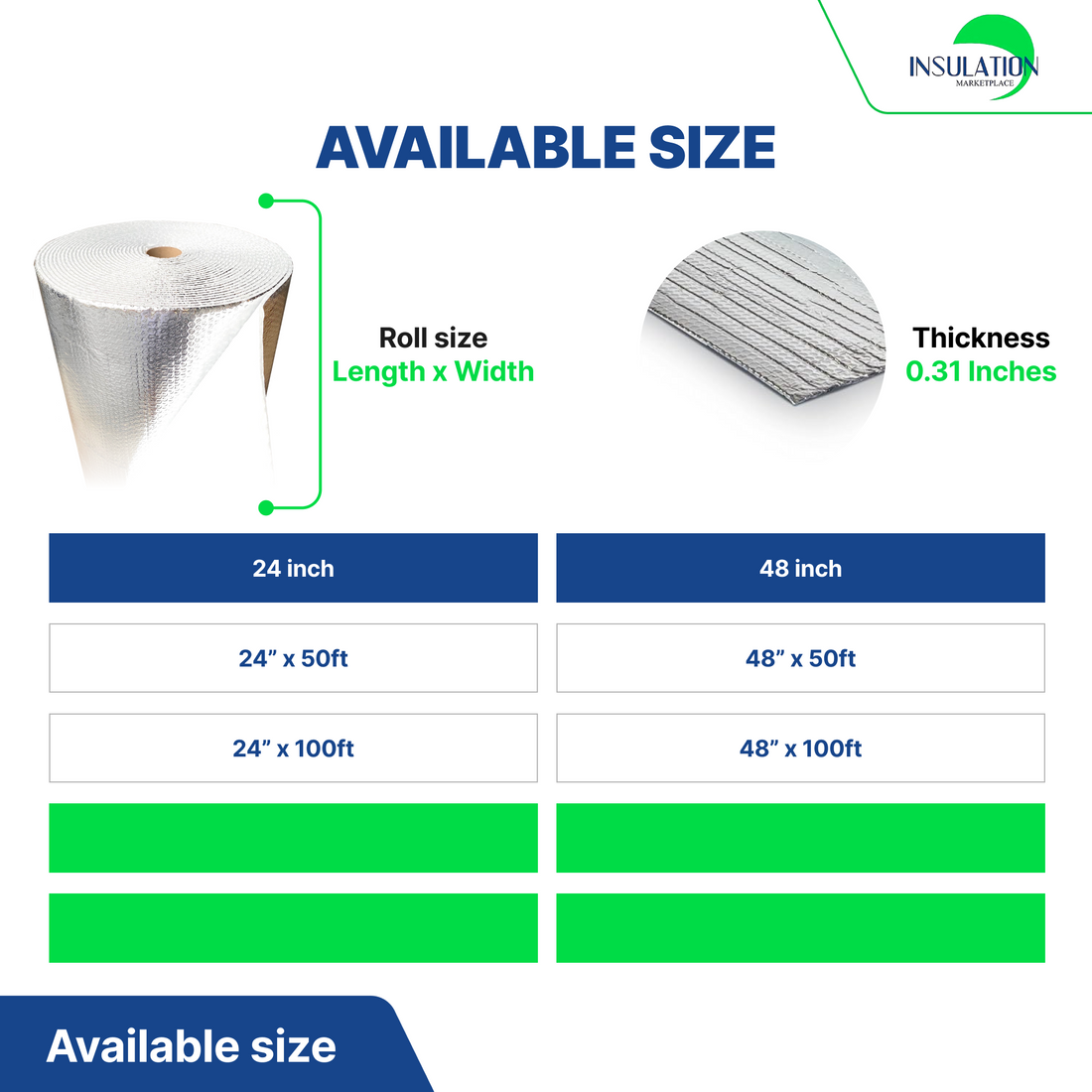 SmartBUBBLE - Double Bubble Reflective Insulation -
White