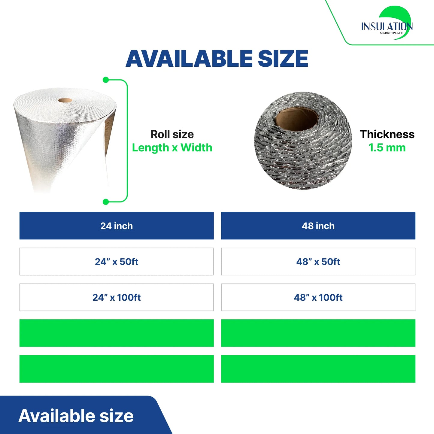 SmartBUBBLE - Reflective Double Bubble Insulation - Foil / Foil