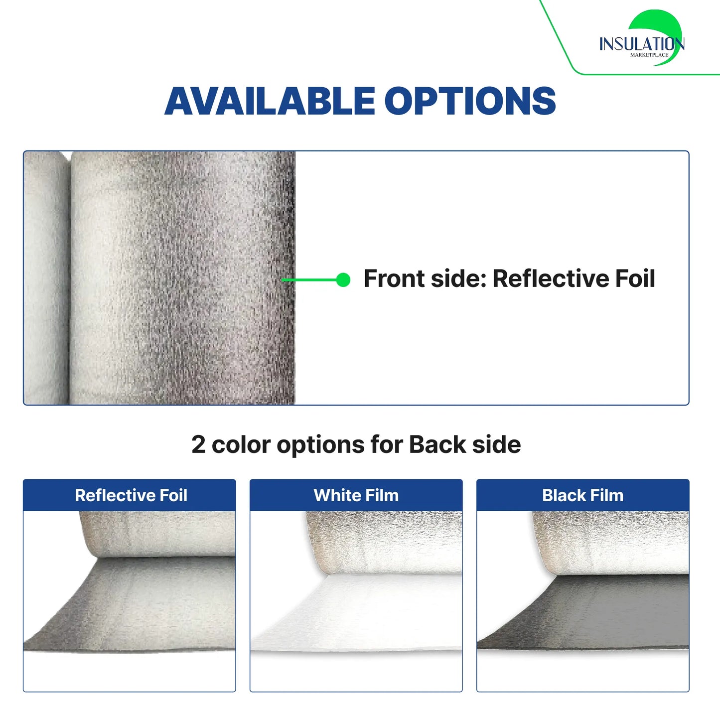 SmartSHIELD - 1/4 Inch Reflective Foam Insulation Roll - Black / Foil