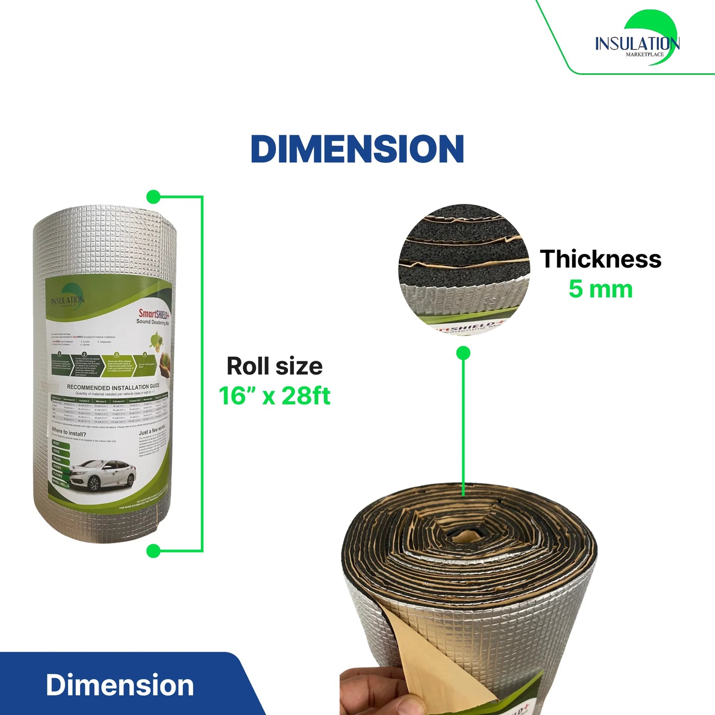 SmartSHIELD Plus - Aluminum + XPE Foam + Glue - Thickness: 5mm
