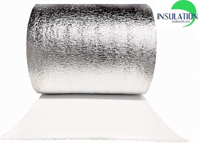 SmartSHIELD -1/4in Premium Foam Core Reflective Insulation Roll, White Film/Engineered Foil - Made in USA