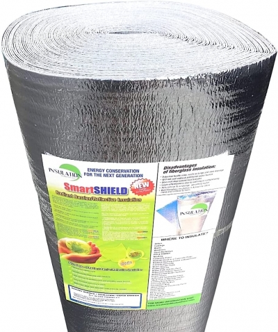 SmartSHIELD -1.5mm Reflective Insulation roll, Foam Core Radiant Barrier, Thermal Insulation Shield - Engineered Foil