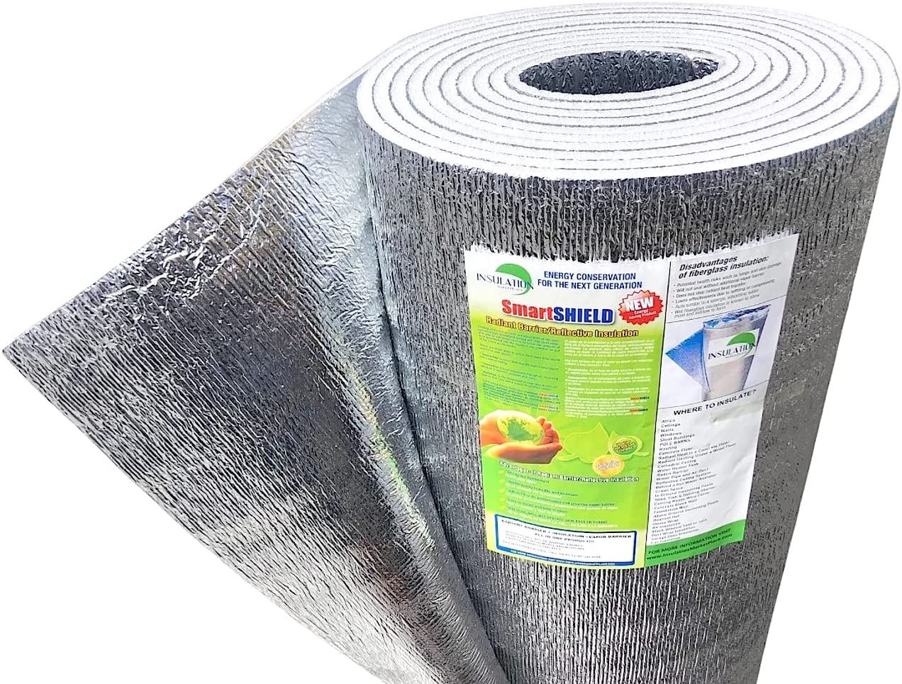 SmartSHIELD -10mm Reflective Insulation roll, Foam Core Radiant Barrier,  Thermal Insulation Shield - Engineered Foil