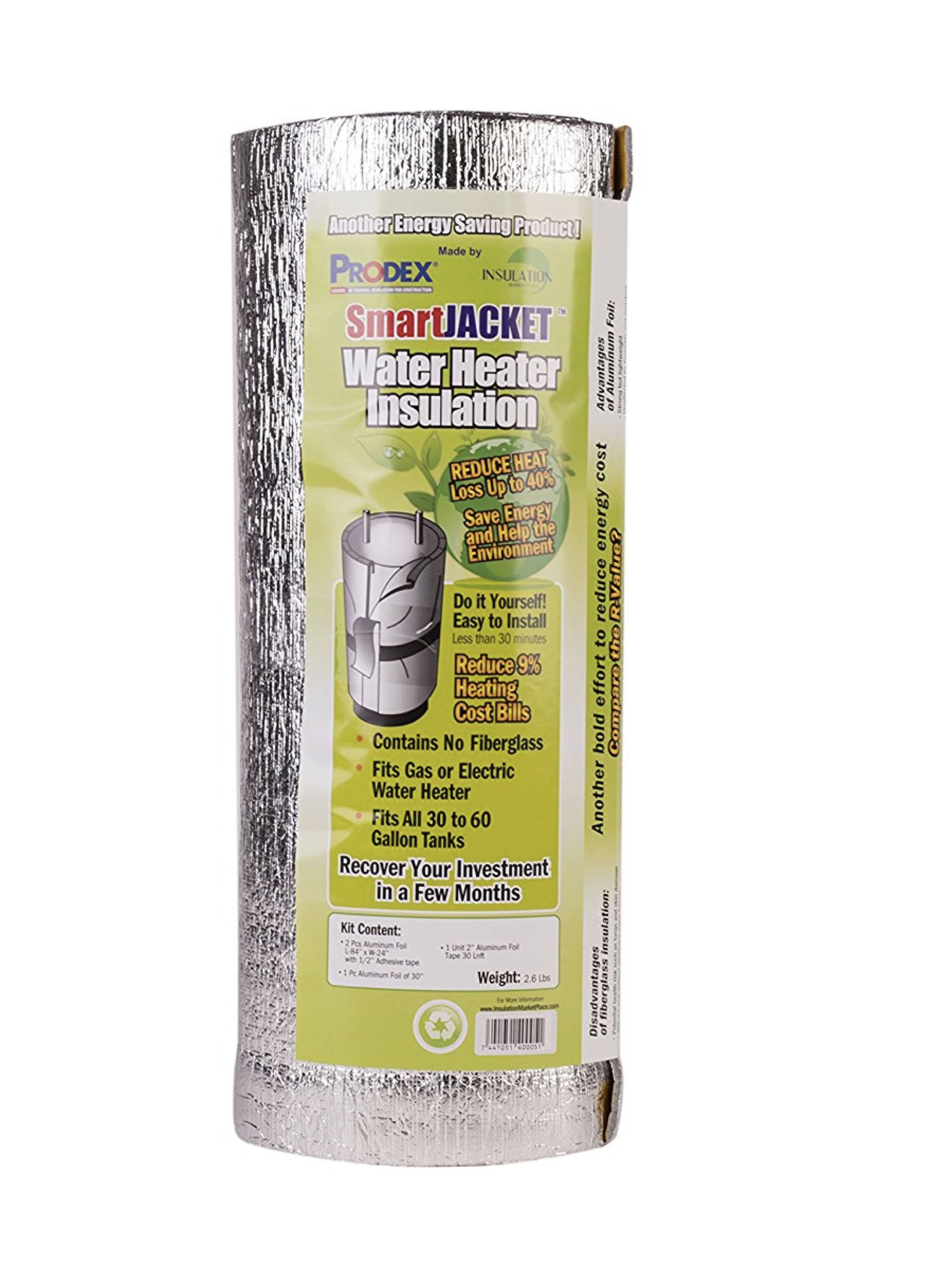 Fiberglass Water Heater Insulation Blanket