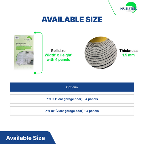SmartGARAGE - Reflective Garage Door Insulation Kit