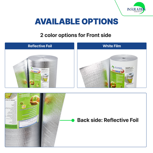 Double Reflective Insulation Roll Foam Core Radiant Barrier 48 In X 25 Ft P 010747408779 - Foto 9