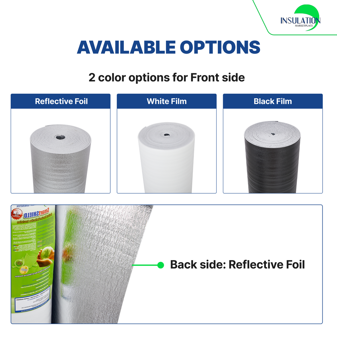 SmartSHIELD - 10mm R-20 Reflective Foam Core Insulation Roll - White