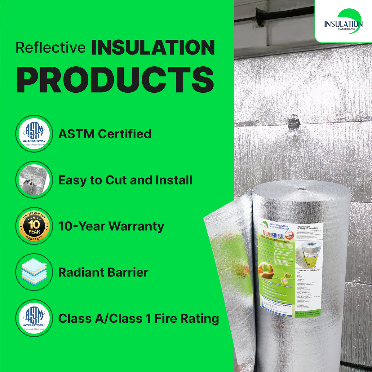 Sysolation Reflective Insulation - SmartSHIELD 5mm (Double-sided Foil) Roll