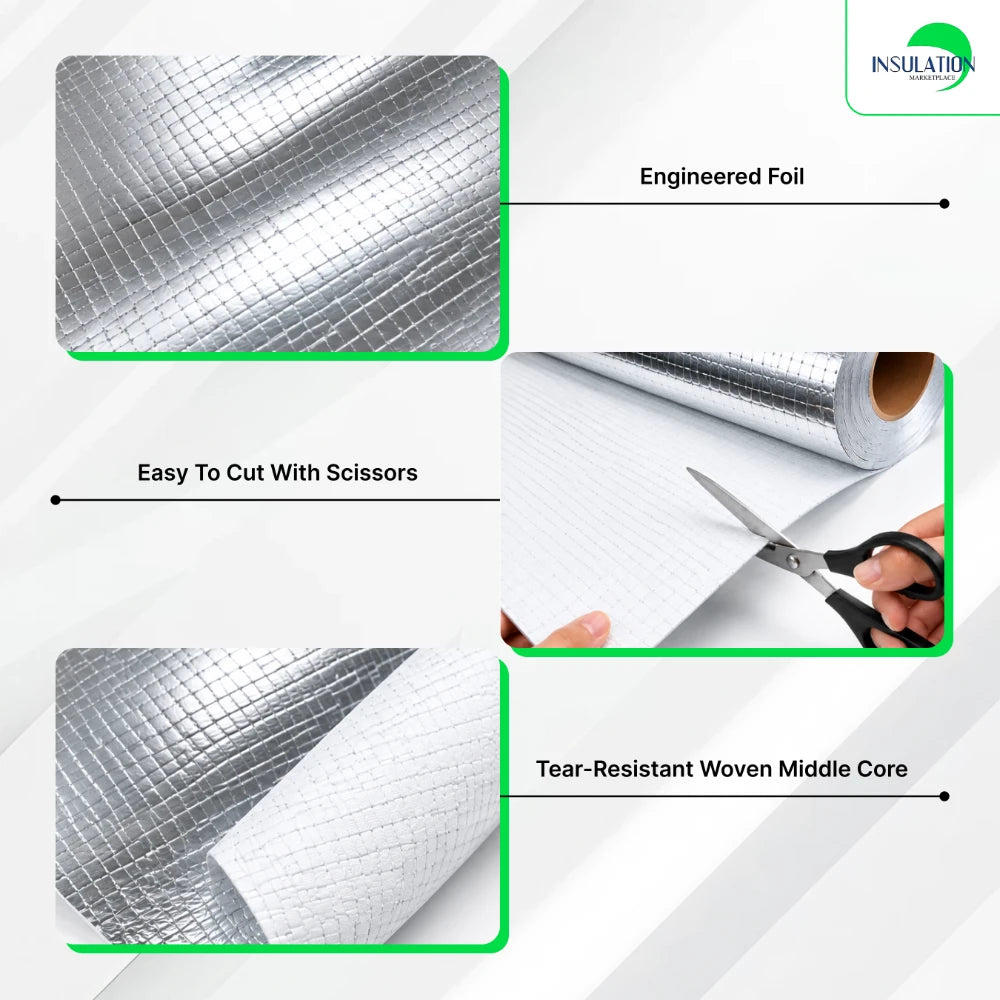 SmartFOIL - Radiant Barrier - Solid White / Foil