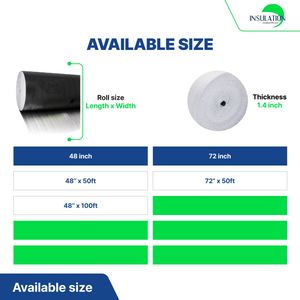 SmartSHIELD - 1/4 Inch Reflective Foam Insulation Roll - Black / Foil