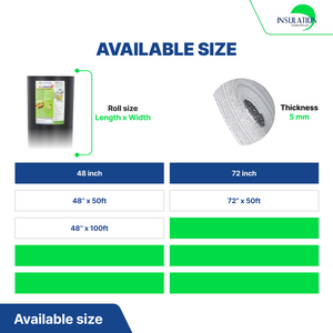 SmartSHIELD - 5mm Reflective Foam Insulation Roll - Black / Foil