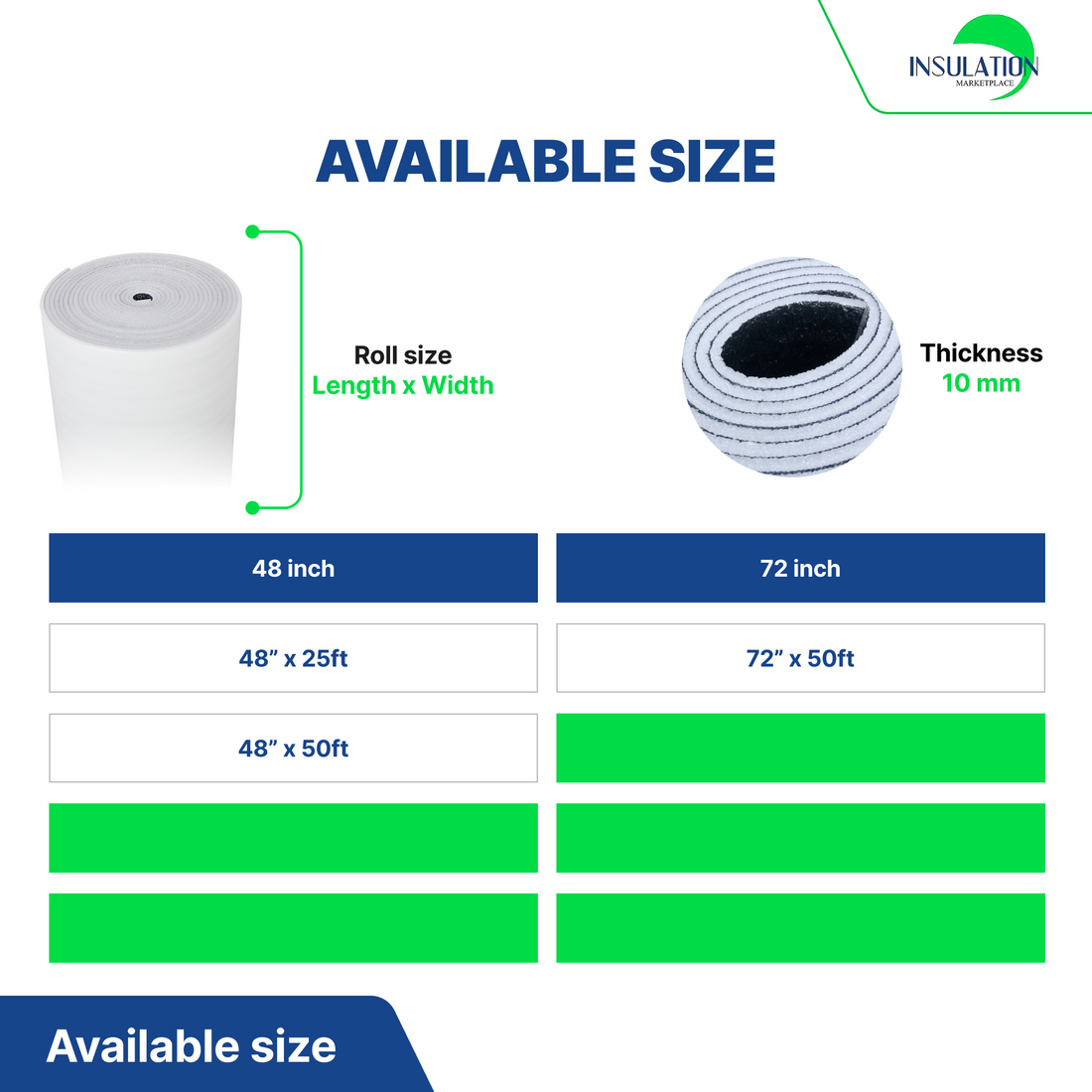 SmartSHIELD - 10mm R-20 Reflective Foam Core Insulation Roll - White