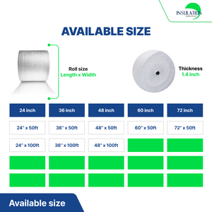 SmartSHIELD - 1/4 Inch Reflective Foam Insulation Roll - Foil / Foil