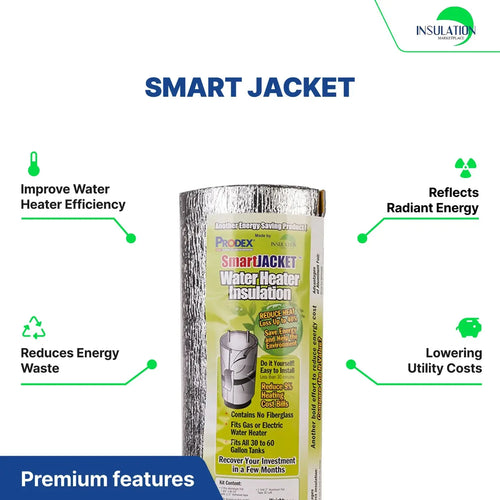 SmartJACKET- WATER HEATER INSULATION BLANKET R-7.1 specification