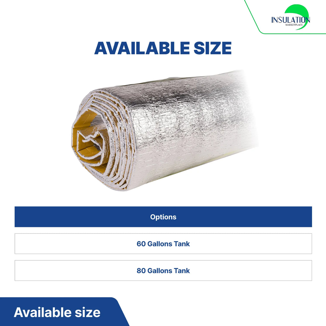 SmartJACKET- WATER HEATER INSULATION BLANKET R-7.1 size
