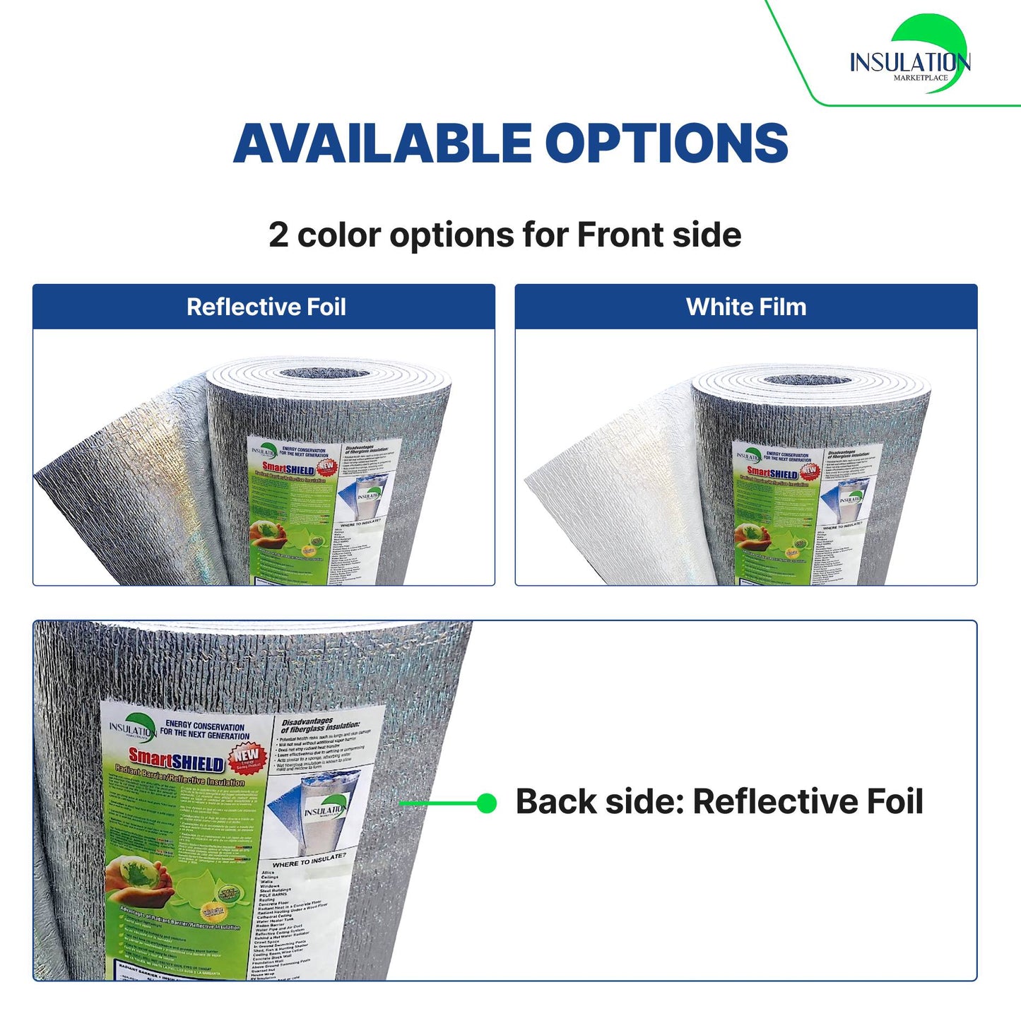 SmartSHIELD -1.5mm Reflective Insulation roll, Foam Core Radiant Barrier, Thermal Insulation Shield - Engineered Foil on both side Available option 3_product