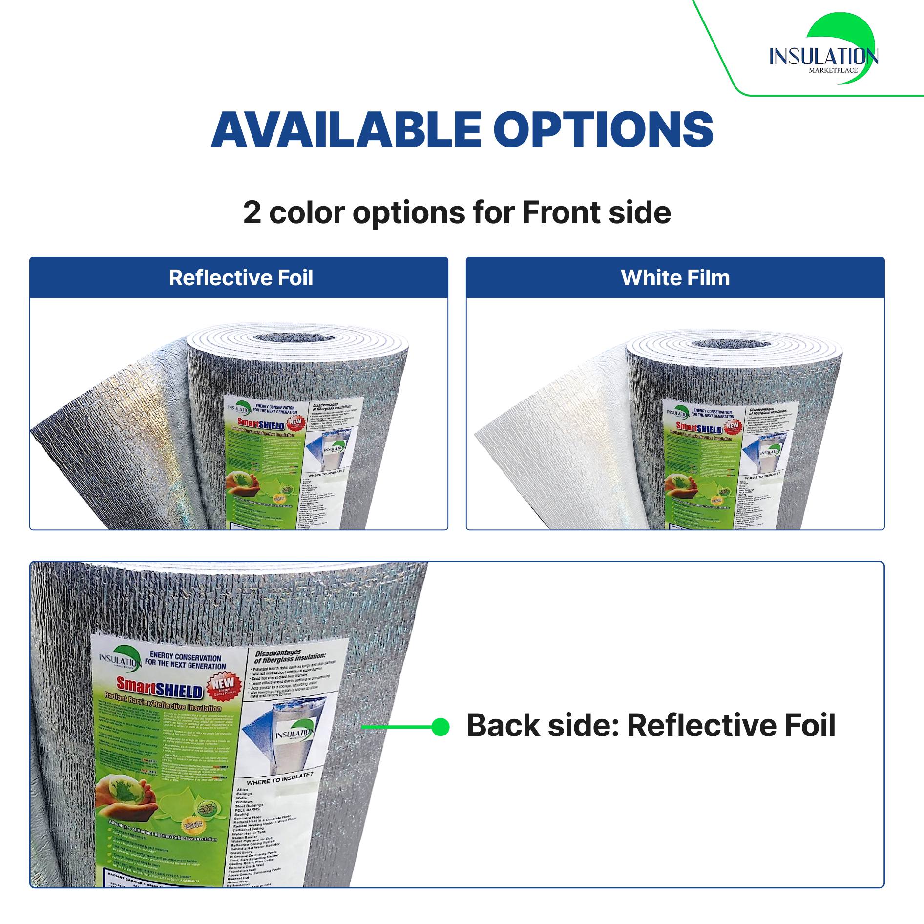 SmartSHIELD -1.5mm Reflective Insulation roll, Foam Core Radiant Barrier, Thermal Insulation Shield - Engineered Foil on both side Available option 3_product