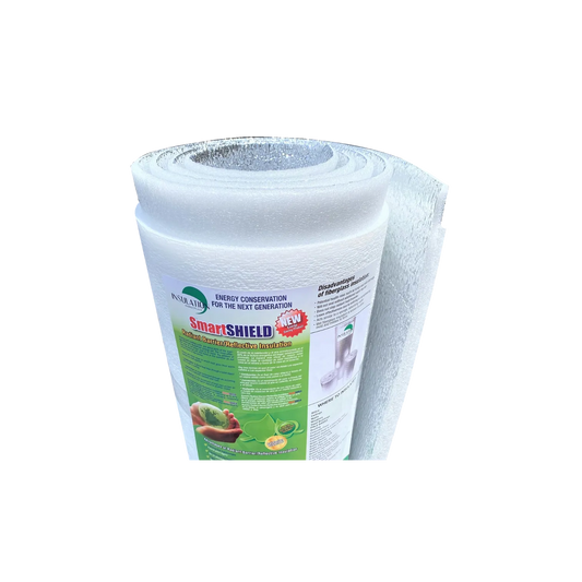 SmartSHIELD -20mm Reflective Insulation Roll, Foam Core Radiant Barrier, Thermal Foil Insulation Panel - 0.8 Inch Thickness, R-18 - White Film/Engineered Foil thumbnail