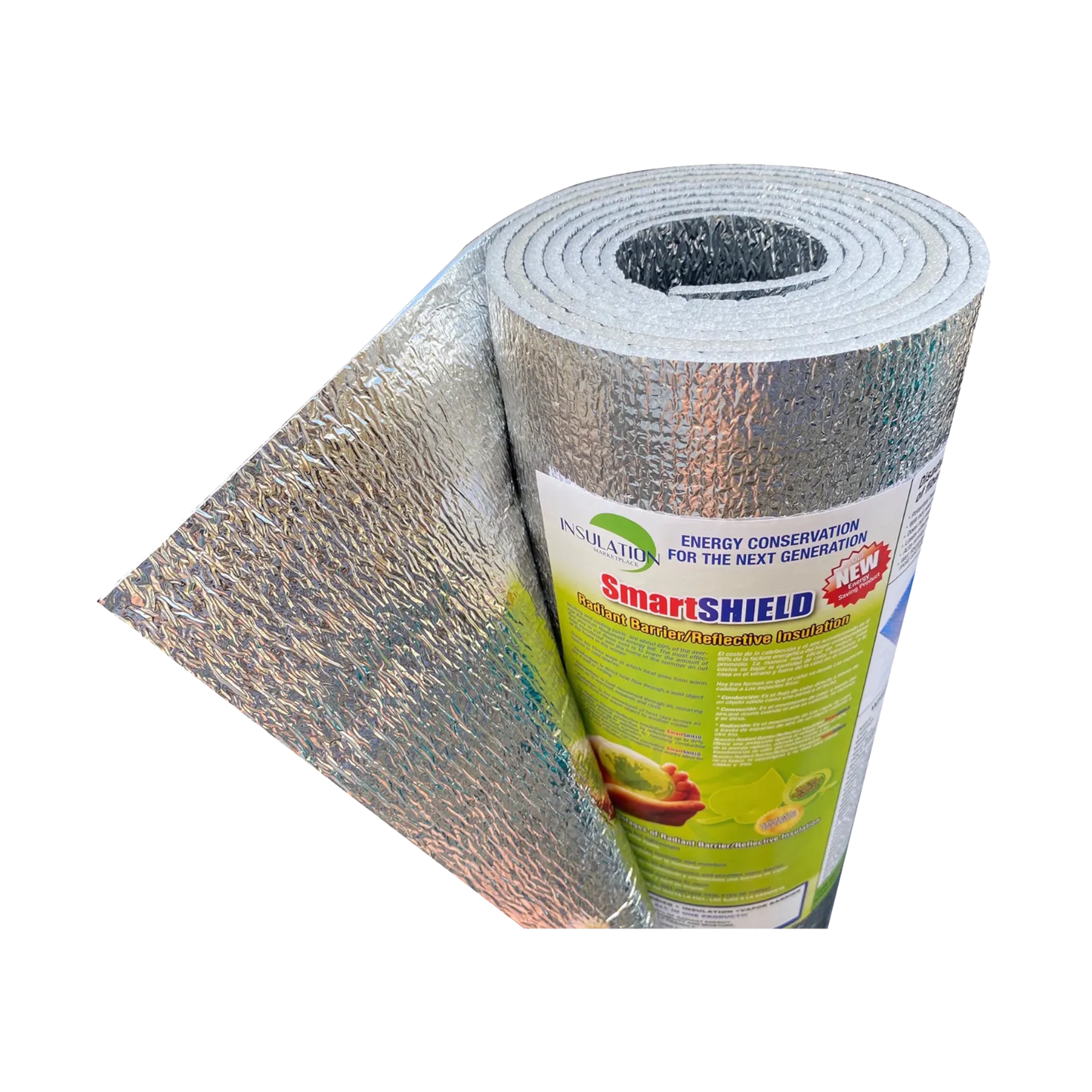 SmartSHIELD - 3mm Reflective Insulation roll, Foam Core Radiant Barrier, Commercial Grade - Engineered Foil on both side Thumbnail
