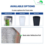 SmartSHIELD - 5mm Reflective Insulation Roll, Foam Core Radiant Barrier, Thermal Foil Insulation - WHITE FILM available option