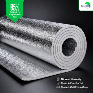 SmartSHIELD - 5mm Reflective Foam Insulation Roll - White / Foil