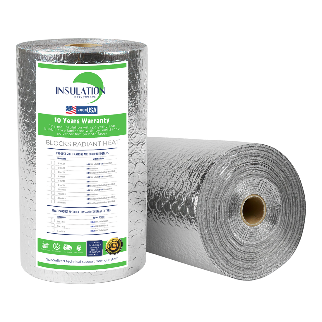 SmartBUBBLE - Double Bubble Reflective Insulation - 
Reflective / Reflective