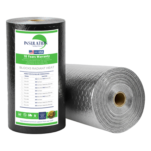 SmartBUBBLE - Reflective Double Bubble Insulation - Black