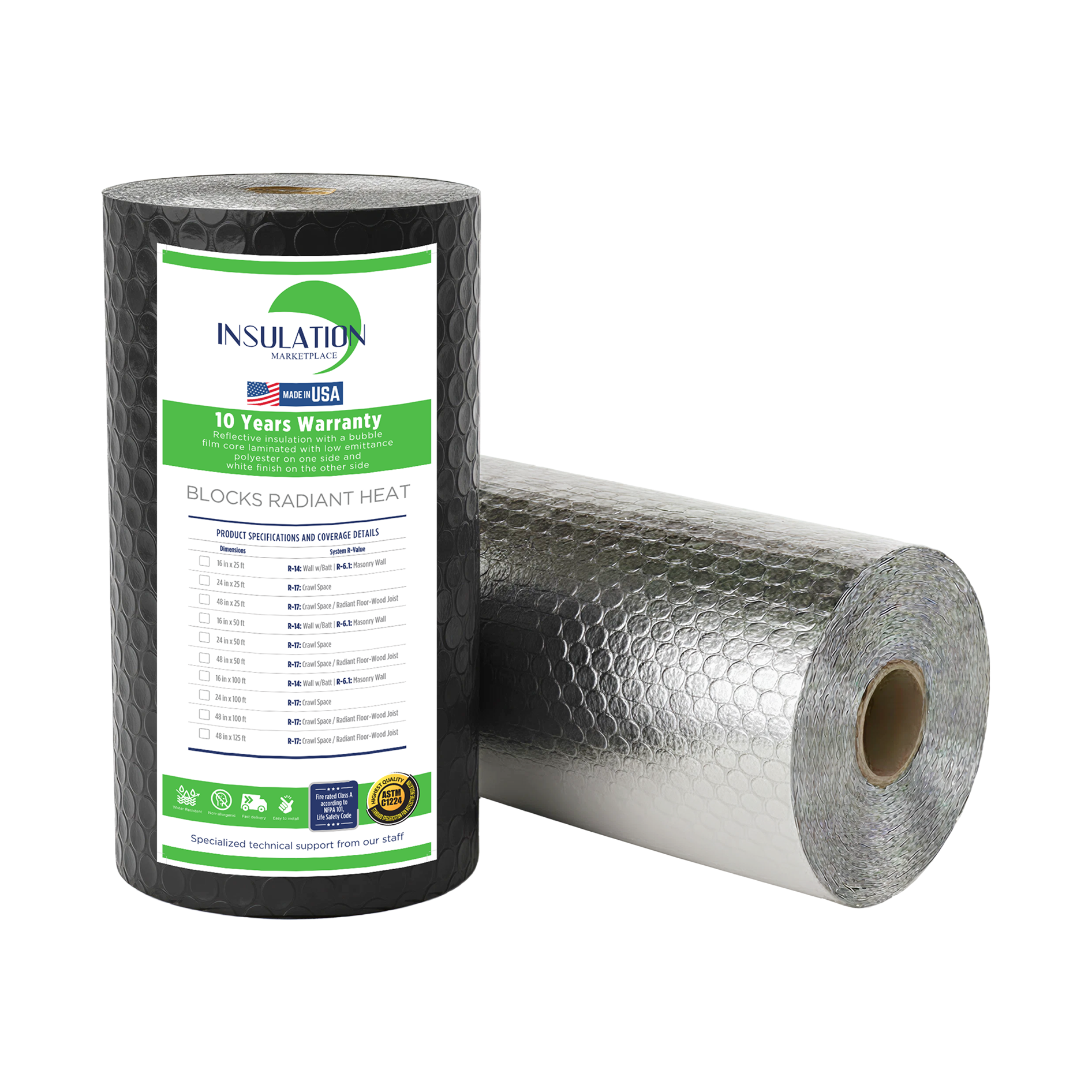 SmartBUBBLE - Reflective Single Bubble Insulation - Black