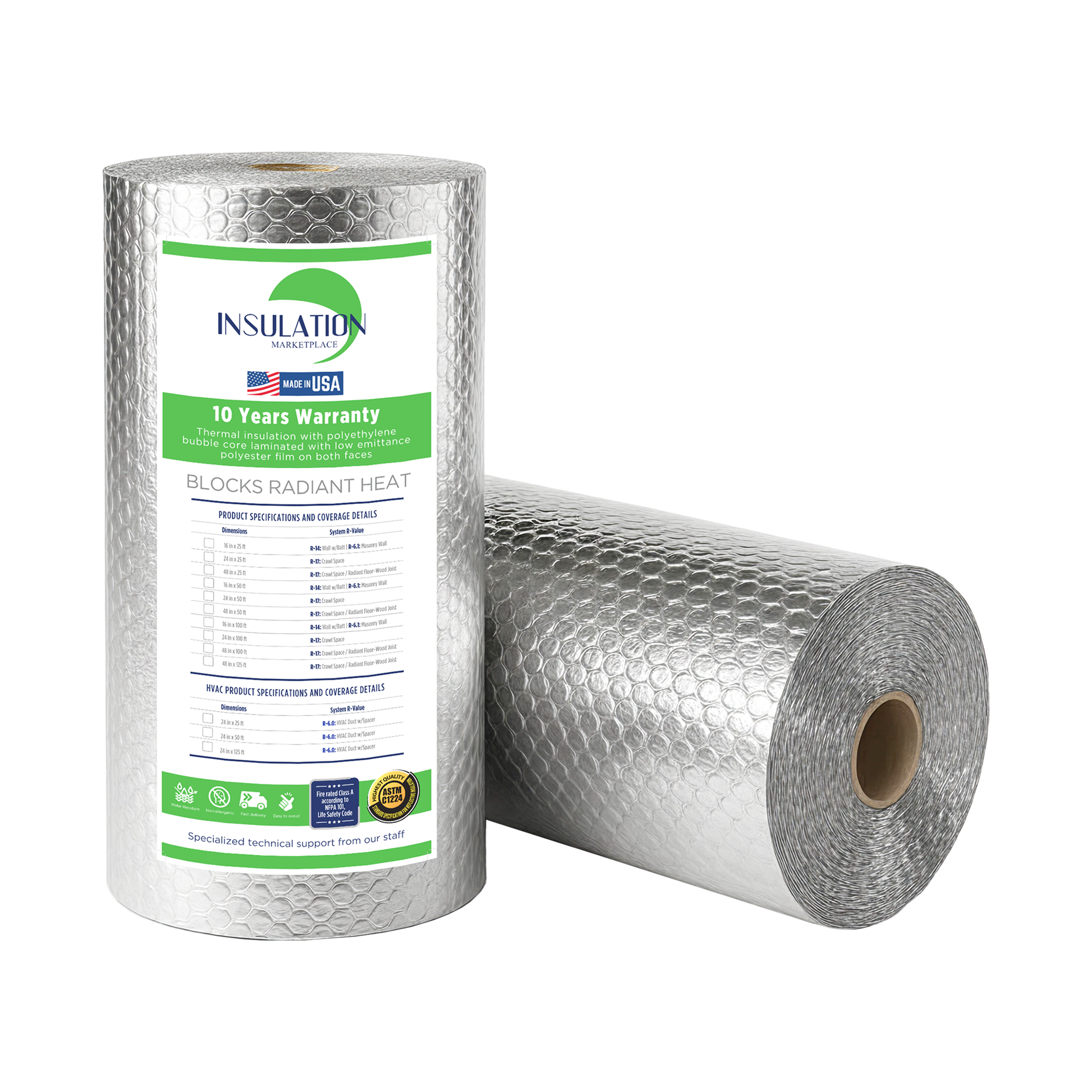 SmartBUBBLE - Reflective SingleBubble Insulation - Foil/Foil