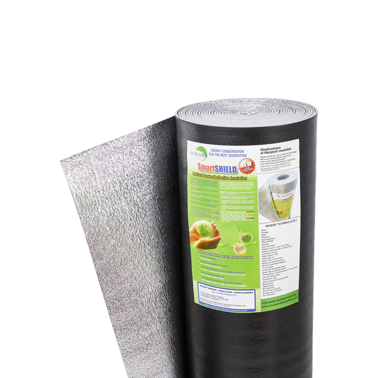 SmartSHIELD - 1/4 Inch Reflective Foam Insulation Roll - Black / Foil