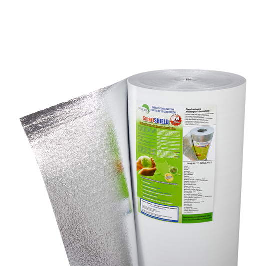 SmartSHIELD - 1/4 Inch Reflective Foam Insulation Roll - White / Foil