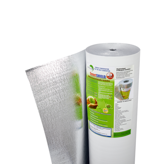 SmartSHIELD - 1.5mm Reflective Foam Insulation Roll - White / Foil