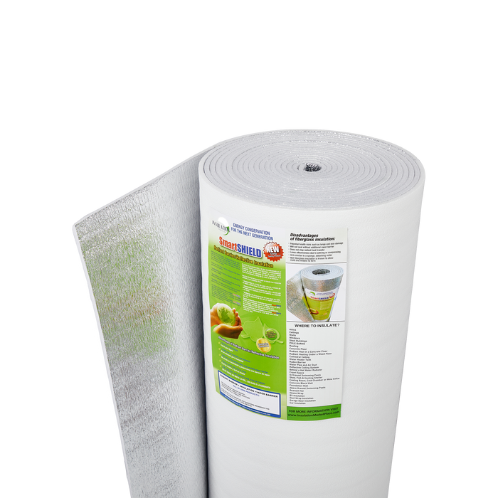 SmartSHIELD - 10mm R-20 Reflective Foam Core Insulation Roll - White