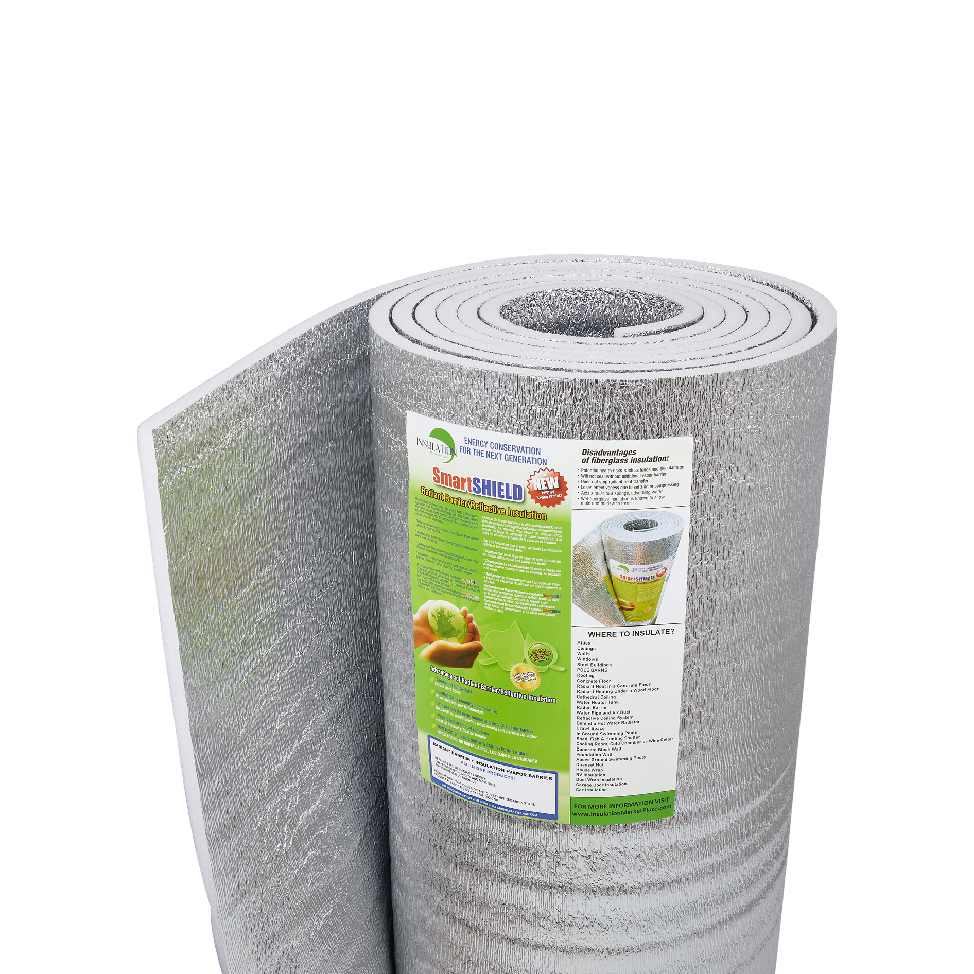 SmartSHIELD - 20mm Reflective Foam Insulation Roll - Foil / Foil