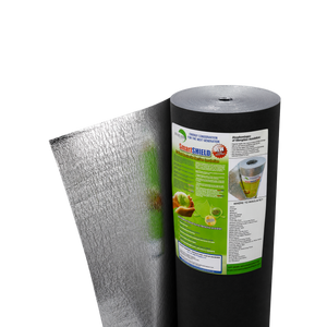 SmartSHIELD - 1.5mm Reflective Foam Insulation Roll - Black / Foil