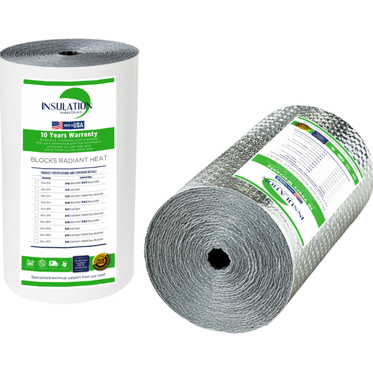 SmartBUBBLE - Reflective Double Bubble Insulation - White / Foil