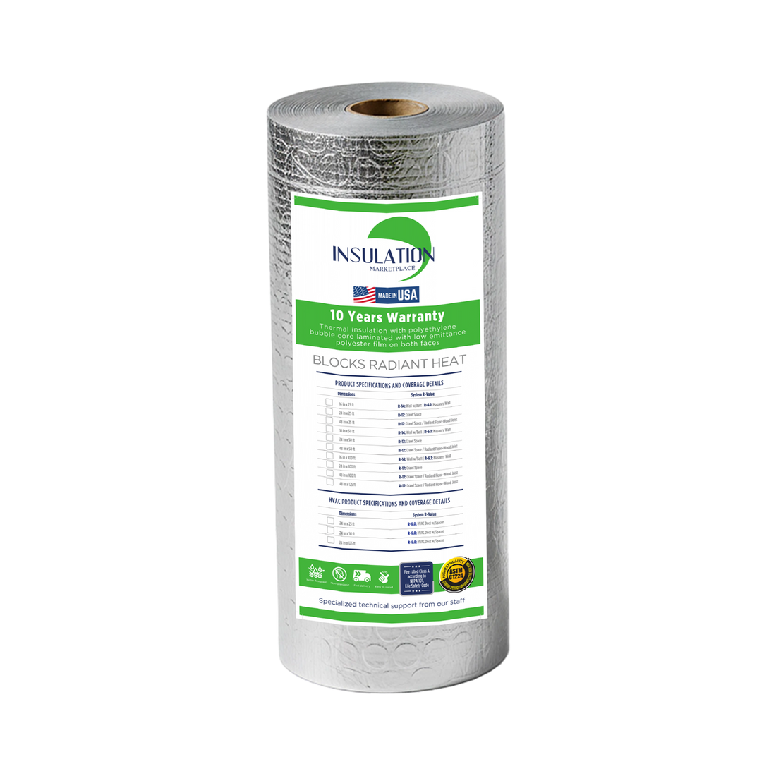 SmartBUBBLE - Reflective Single Bubble Insulation - Foil / Foil