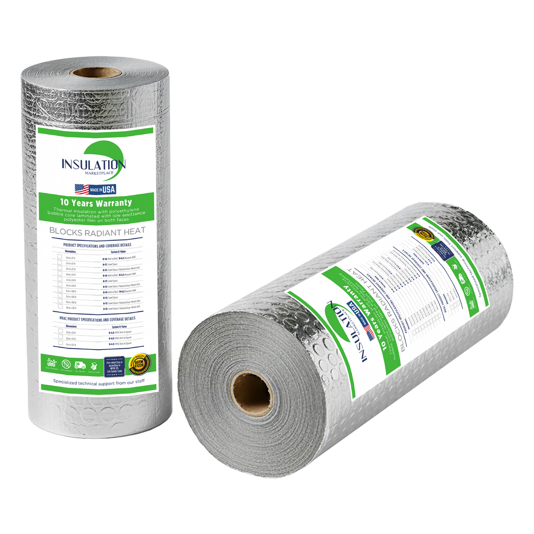 SmartBUBBLE - Reflective Single Bubble Insulation - Foil / Foil