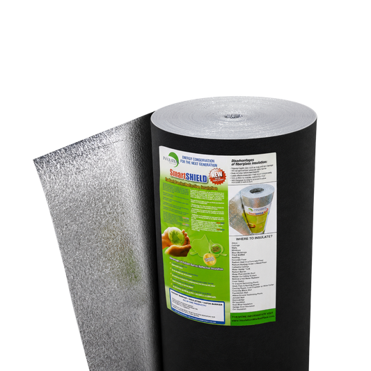 SmartSHIELD - 3mm Reflective Foam Insulation Roll - Black / Foil