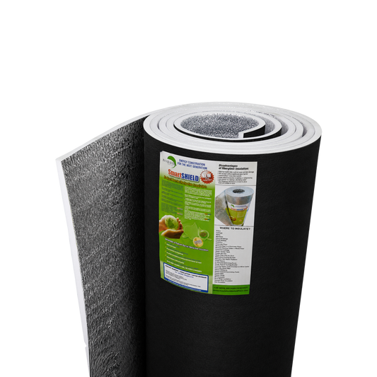 SmartSHIELD - 20mm Reflective Foam Insulation Roll - Black / Foil