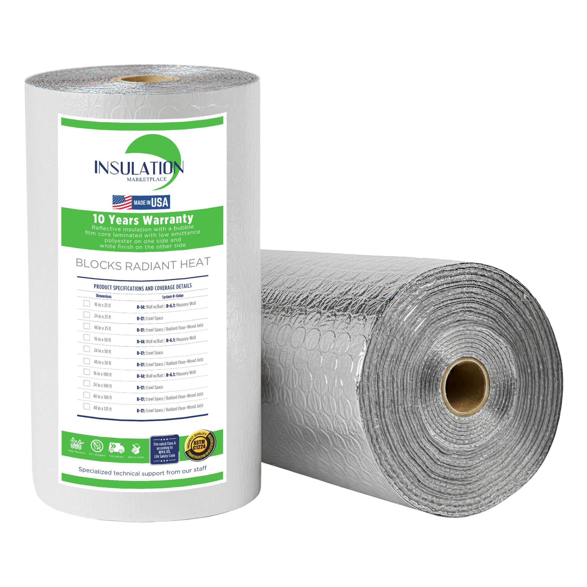 SmartBUBBLE - Double Bubble Reflective Insulation - 
White