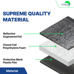 SmartSHIELD - 1/4 Inch Reflective Foam Insulation Roll - Black / Foil