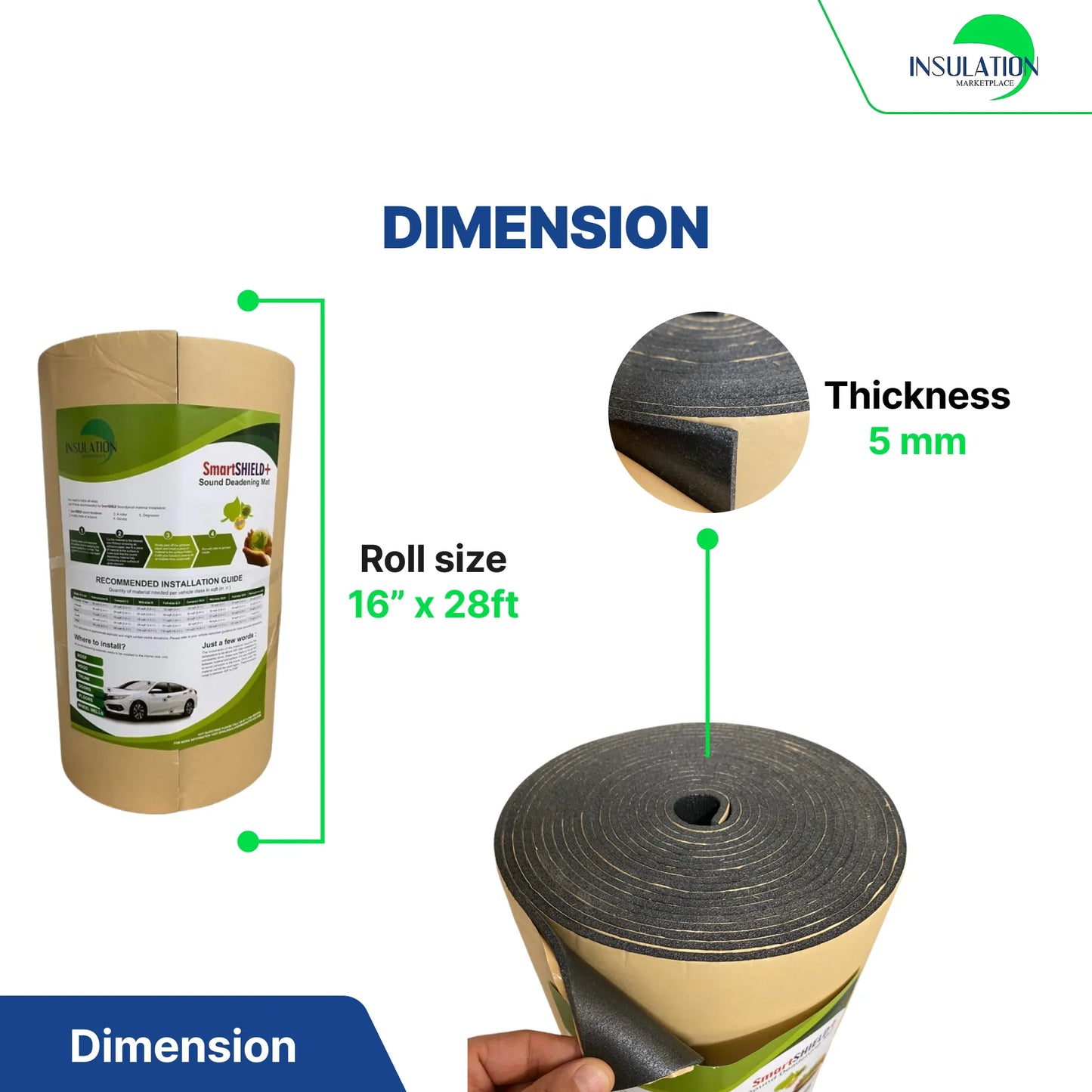 SmartSHIELD Plus - XPE Foam + Glue - Thickness: 5mm